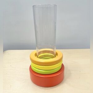 Lovevery Montessori Wooden Rings with Removable Tube and Ball